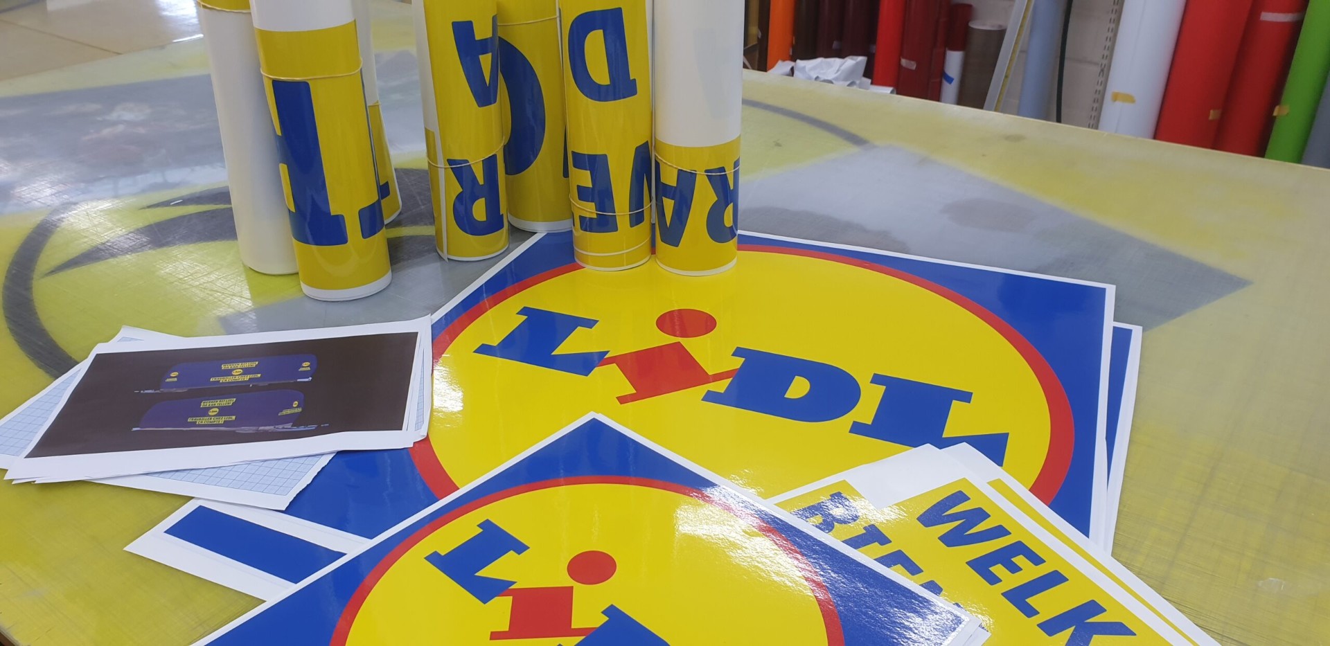 Lidl bedrukte folie