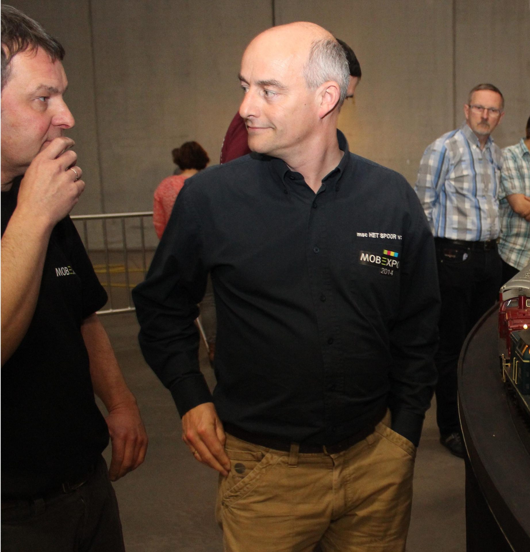 Luc de Kemp op locatie